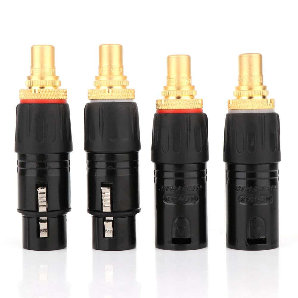 Cable Xlr Balanced - 2PC NEUTRIK XLR mannelijk naar RCA