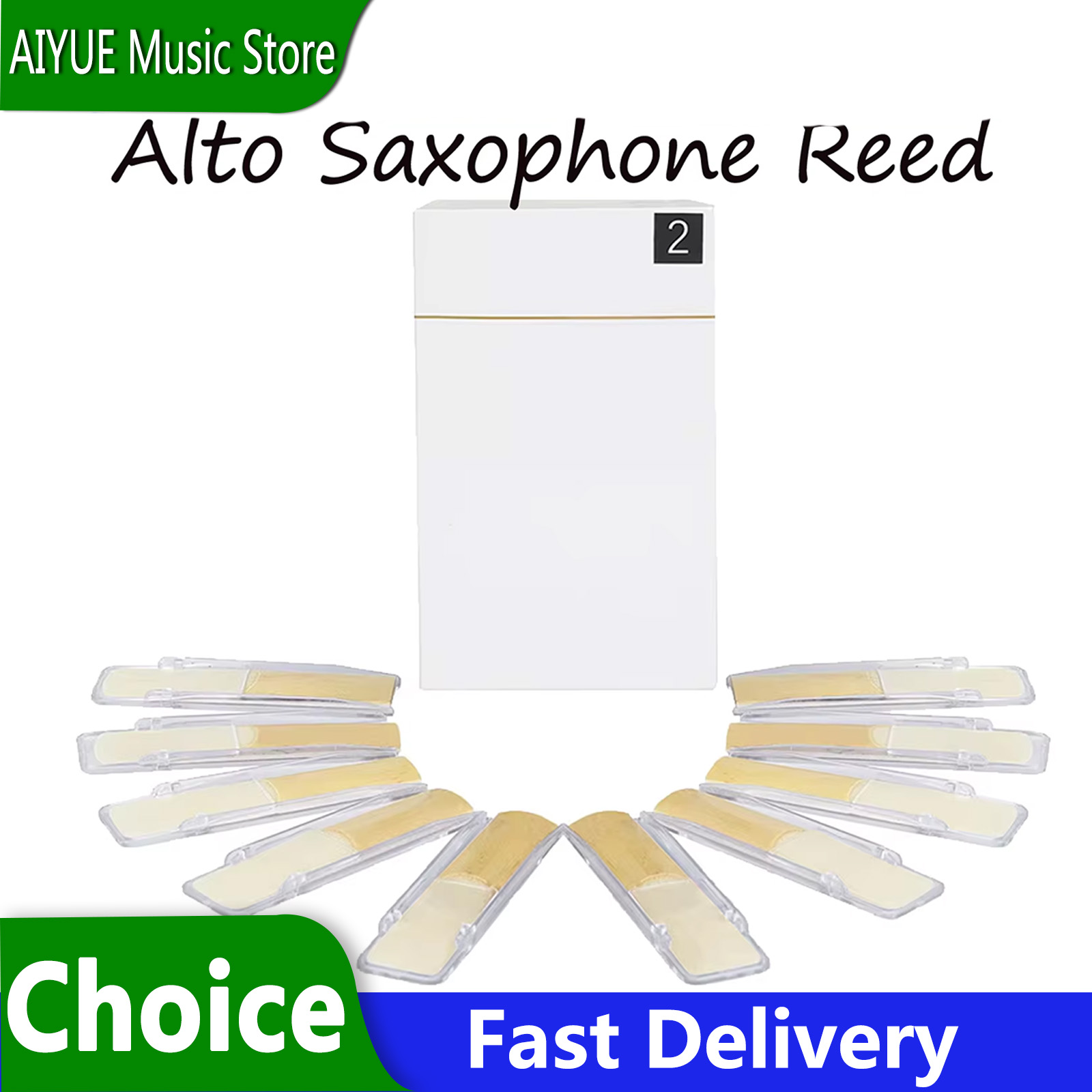 Saxophone Reed Pack - IRIN 10 Stuks Eb Altsaxofoon Riet