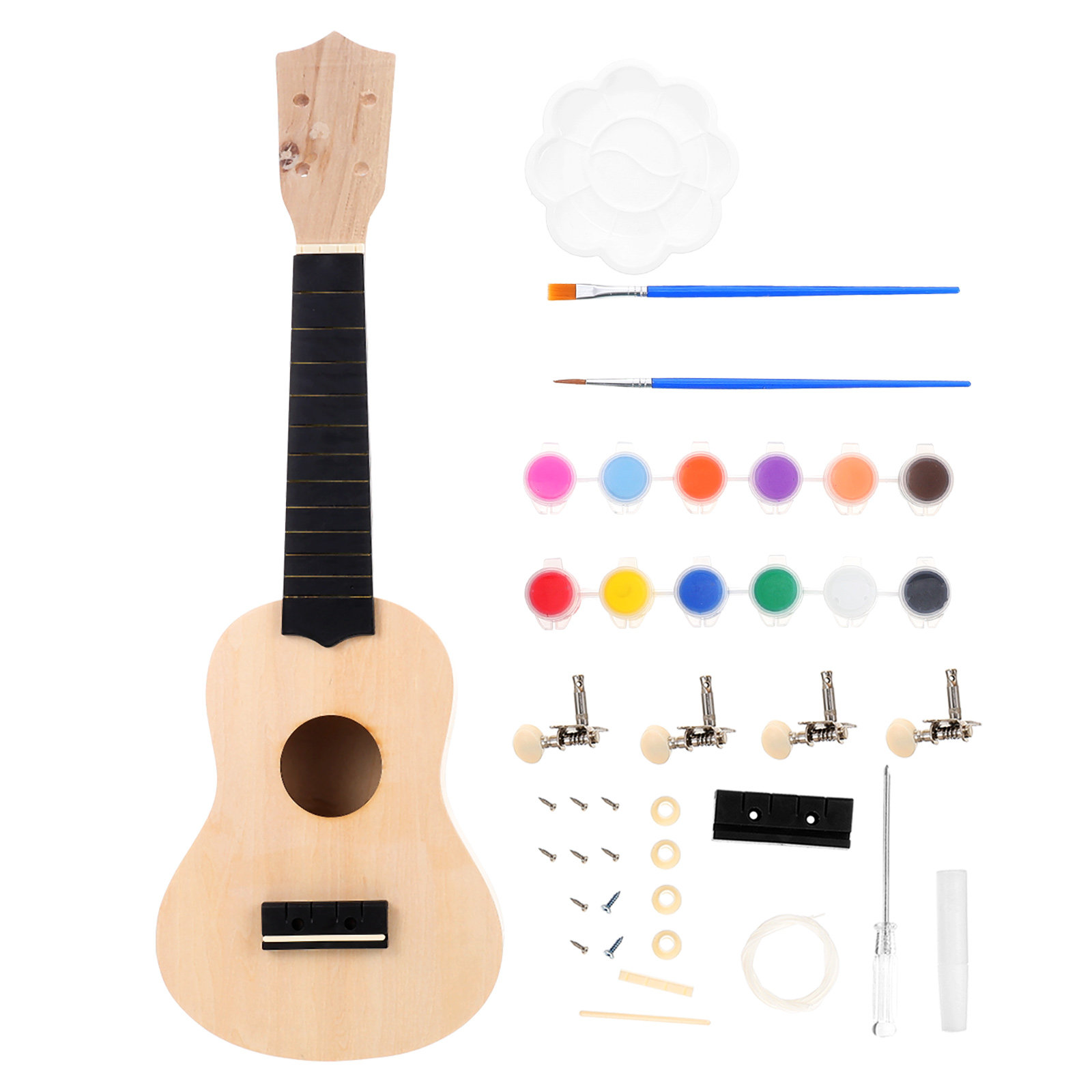 Ukulele Beginner Kit - 1Set DIY Ukulele Kit Kit Handgemaakte