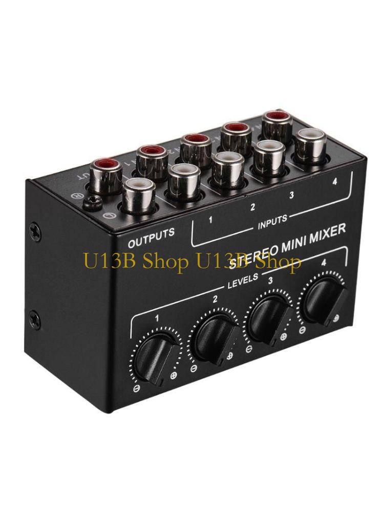 Audio And Music Splitter - U13B 4-kanaals passieve mixer Kleine mixer