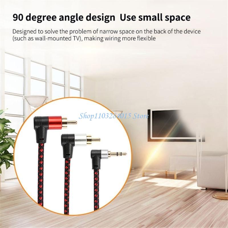 Audio And Music Splitter - R6FF 90 ° RCA Kabel Jacks