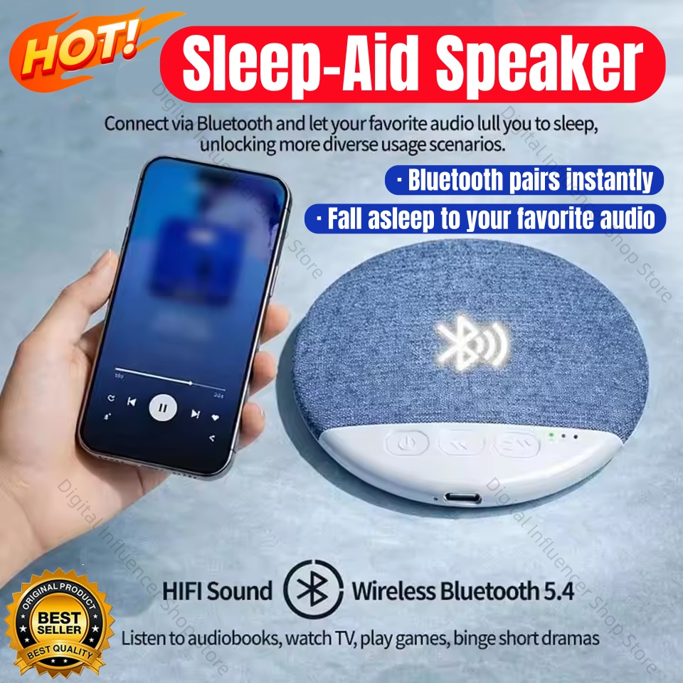 Audio Music Player Pc - Mini Slaap Bluetooth Speaker Natuurgeluiden Witte