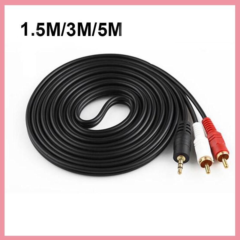Audio And Music Splitter - 3.5mm stereo mannelijke plug naar 2