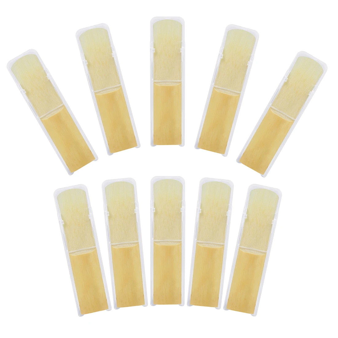 Saxophone Reed Pack - 10 Stuks Altsaxofoon Rieten Sterkte 2.5