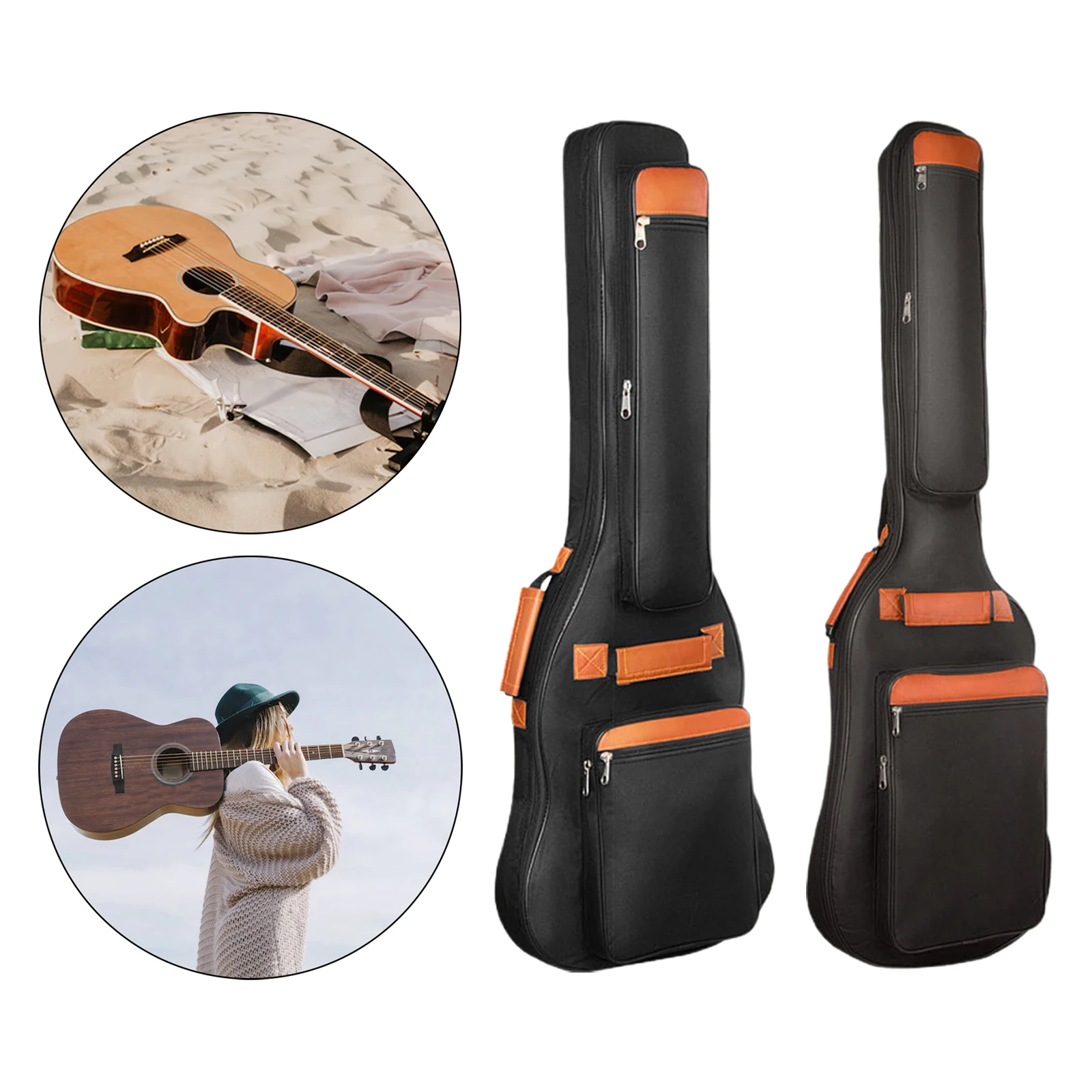 Case Guitar Gig Bag - Elektrische gitaartas Bas 10 mm gewatteerde