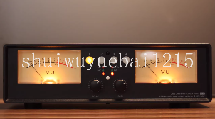 Audio And Music Splitter - VU2 muziekniveaumeter Analoge VU-meter, vier-in-één-uit audio-switcher