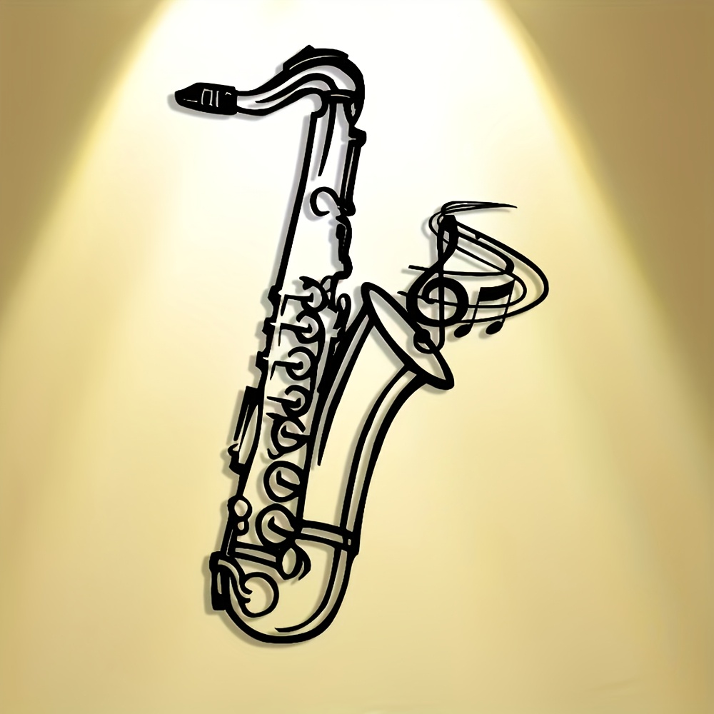 Metalen wanddecoratie saxofoon - Audio Music Live recensie en prijs