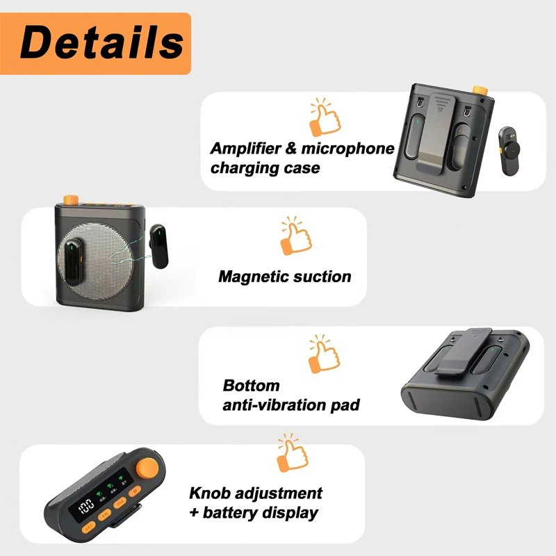Draagbare stemversterker met l - Portable Amplifier Mini recensie en prijs