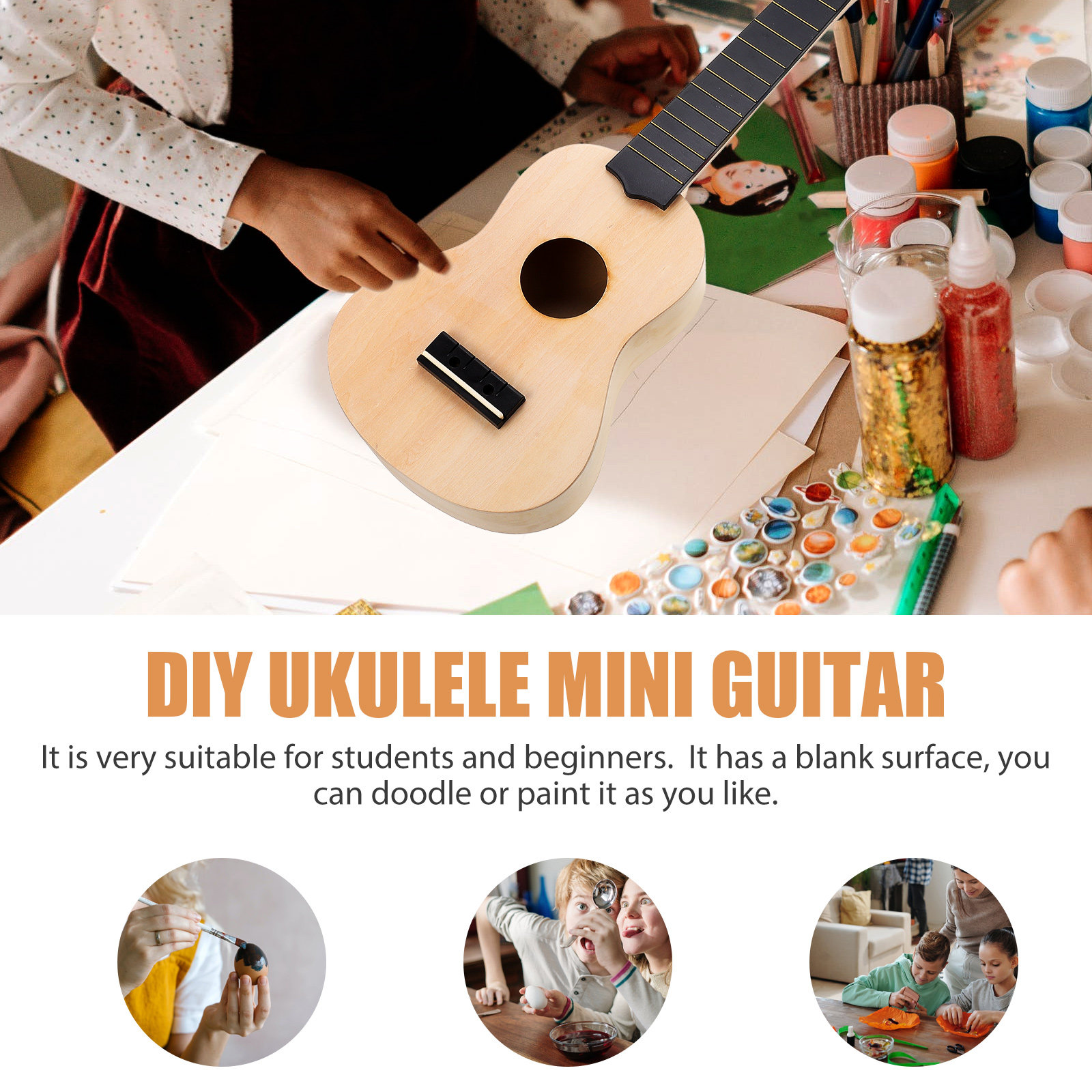 1Set DIY Ukulele Kit Kit Handg - Ukulele Beginner Kit recensie en prijs