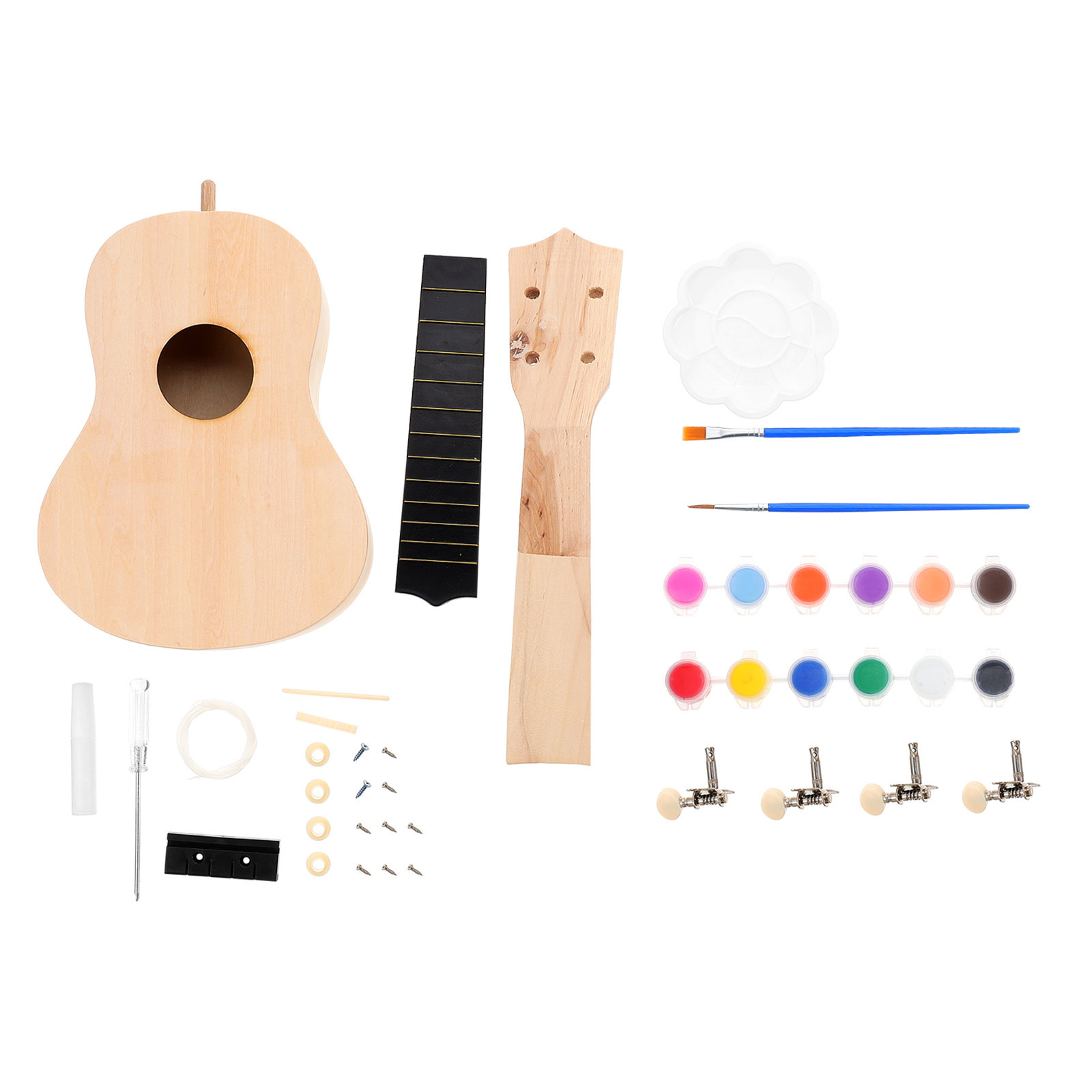 1Set DIY Ukulele Kit Kit Handg - Ukulele Beginner Kit recensie en prijs
