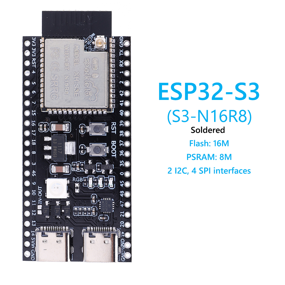 ESP32 S3 N16R8 N8R2 Dual Type- - Audio Music Converter recensie en prijs