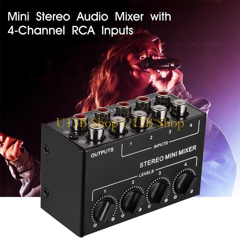 U13B 4-kanaals passieve mixer  - Audio And Music Splitter recensie en prijs