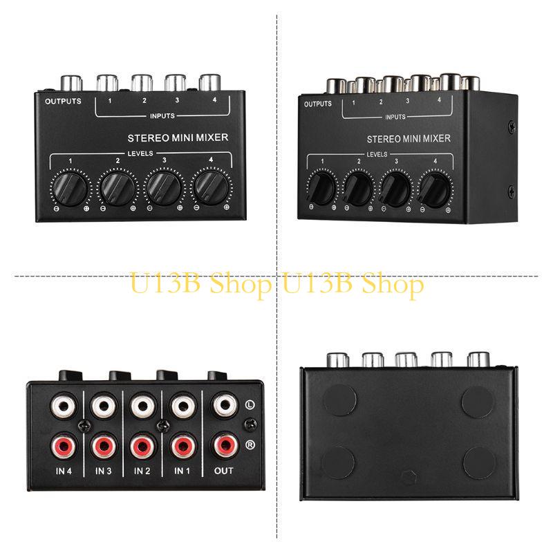 U13B 4-kanaals passieve mixer  - Audio And Music Splitter recensie en prijs