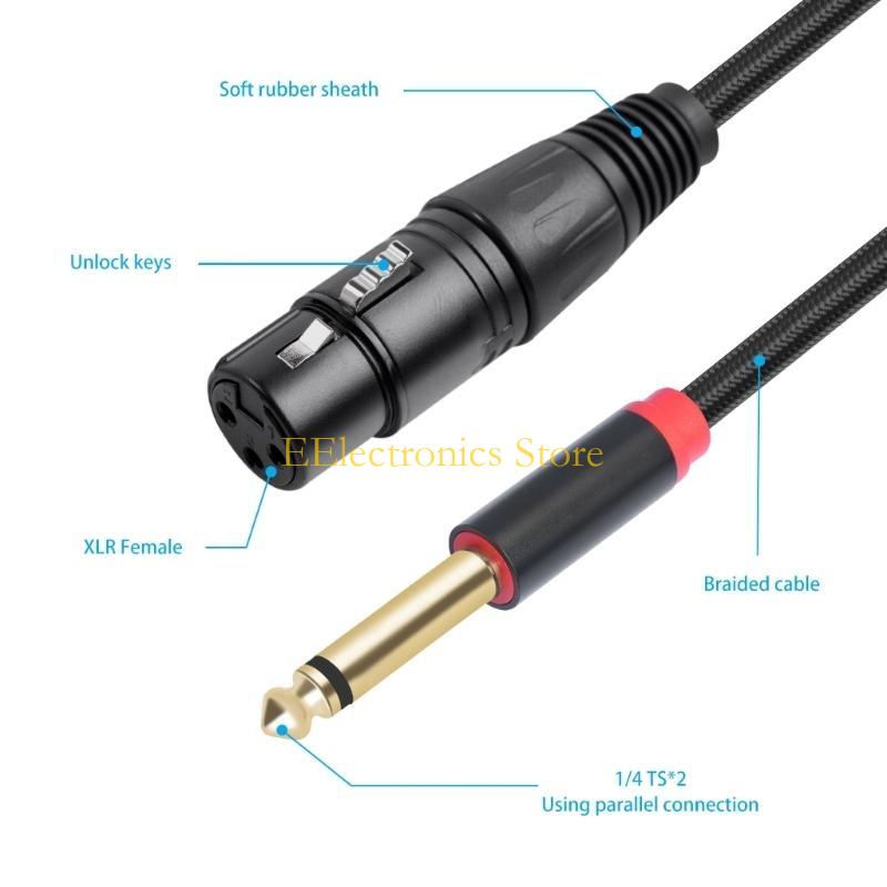 B03C Vrouwelijke 3Pin naar 6,3 - Audio And Music Splitter recensie en prijs