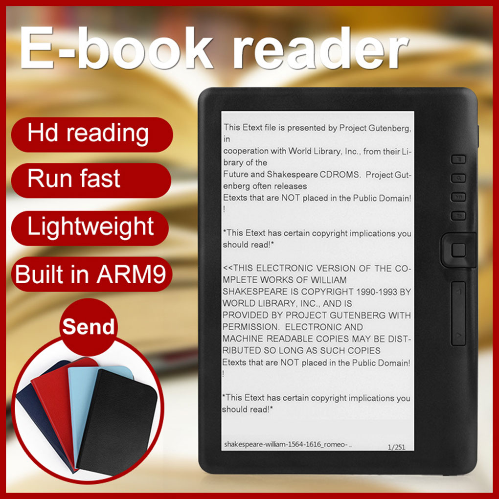 E-booklezer met 7-inch HD TFT- - Music Audiobook recensie en prijs