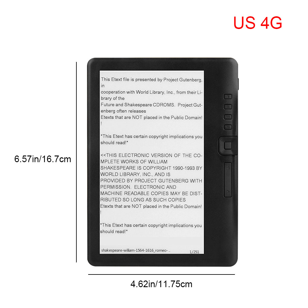 E-booklezer met 7-inch HD TFT- - Music Audiobook recensie en prijs
