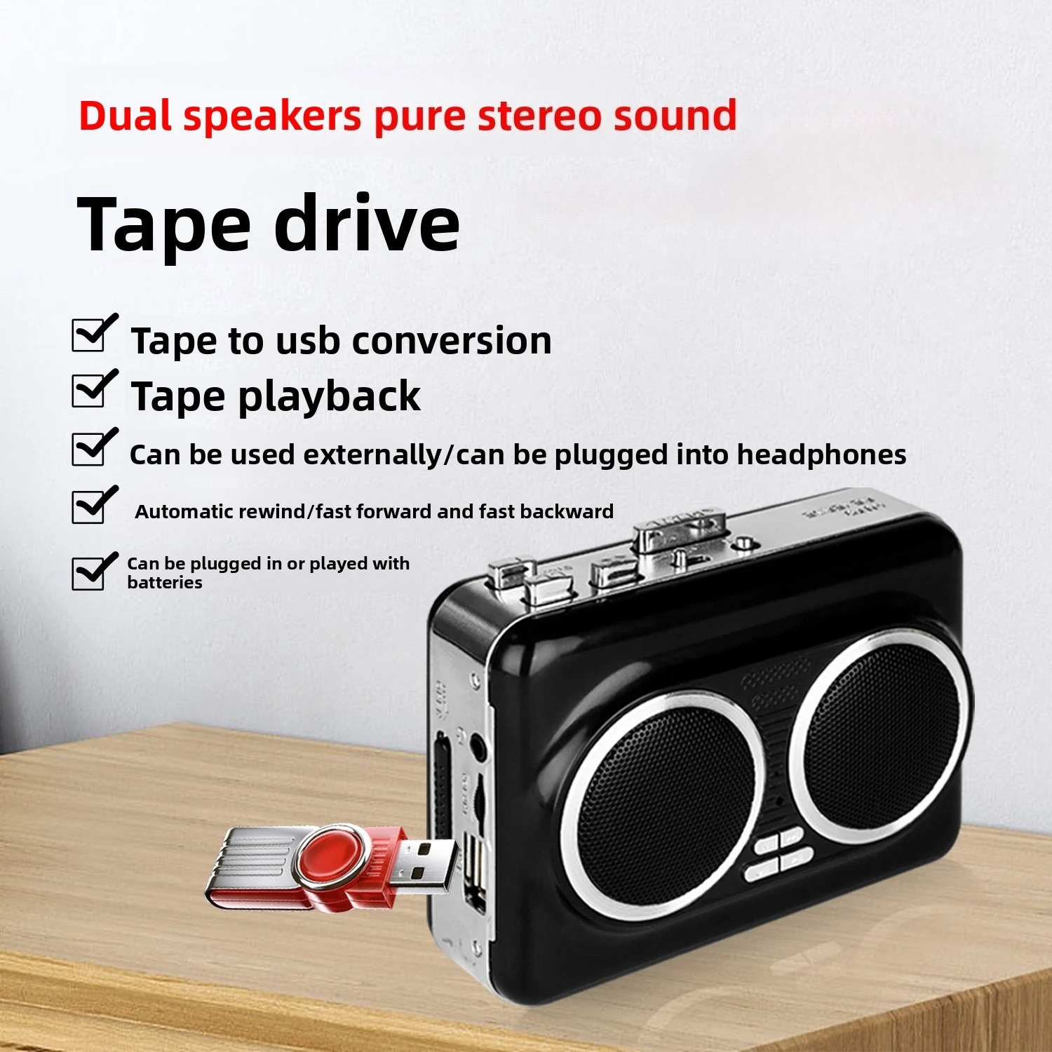 USB-cassettespeler Muziek Audi - Audio Music Player Pc recensie en prijs
