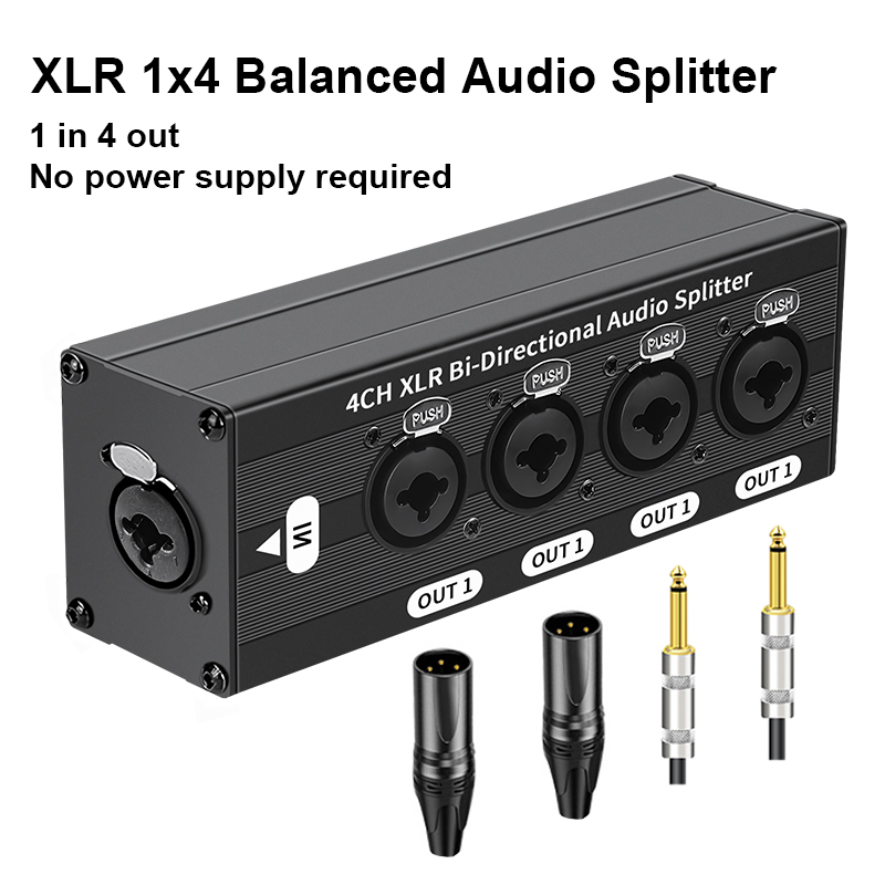 6.35mm Interface 1x4 XLR Gebal - Cable Xlr Balanced recensie en prijs
