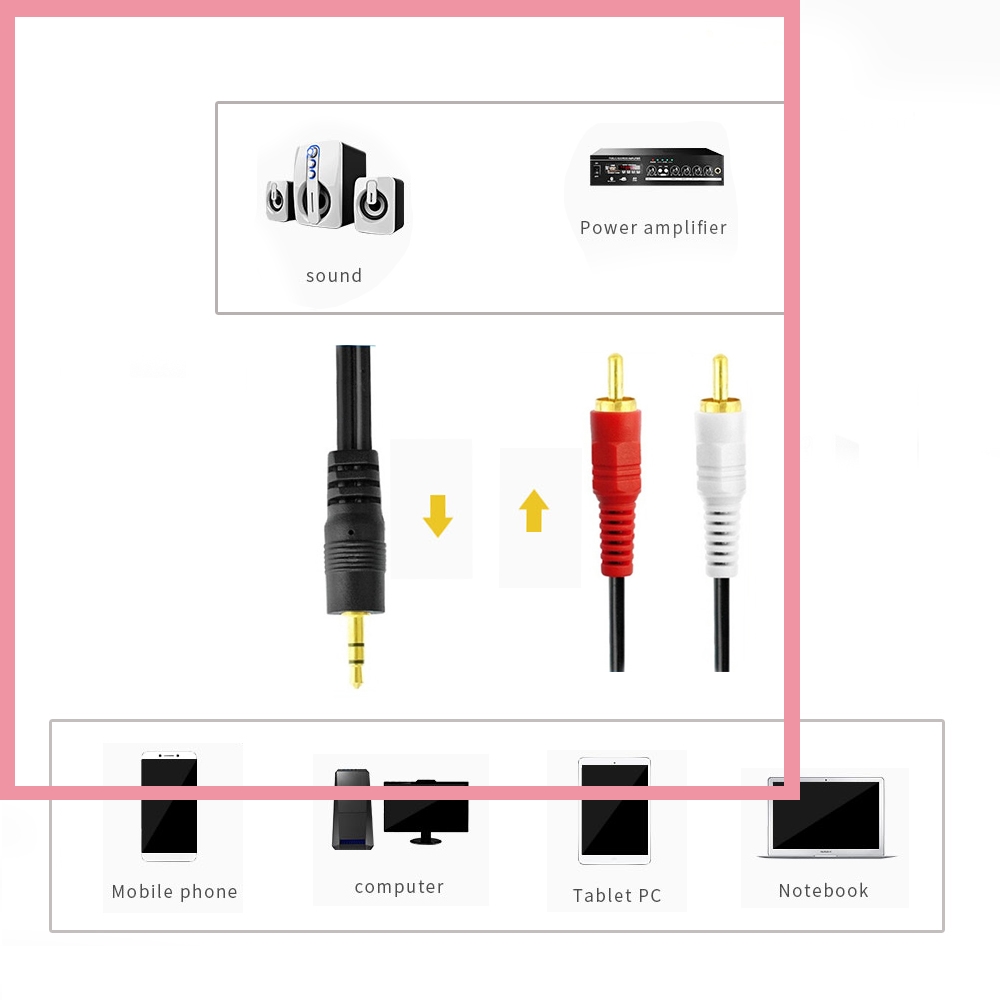 3.5mm stereo mannelijke plug n - Audio And Music Splitter recensie en prijs