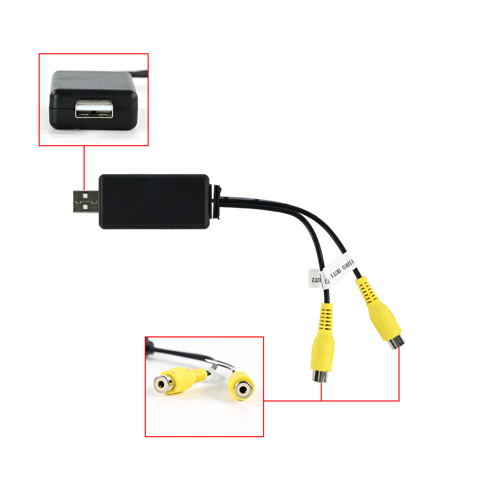 USB naar CVBS RCA video-uitgan - Audio Music Converter recensie en prijs