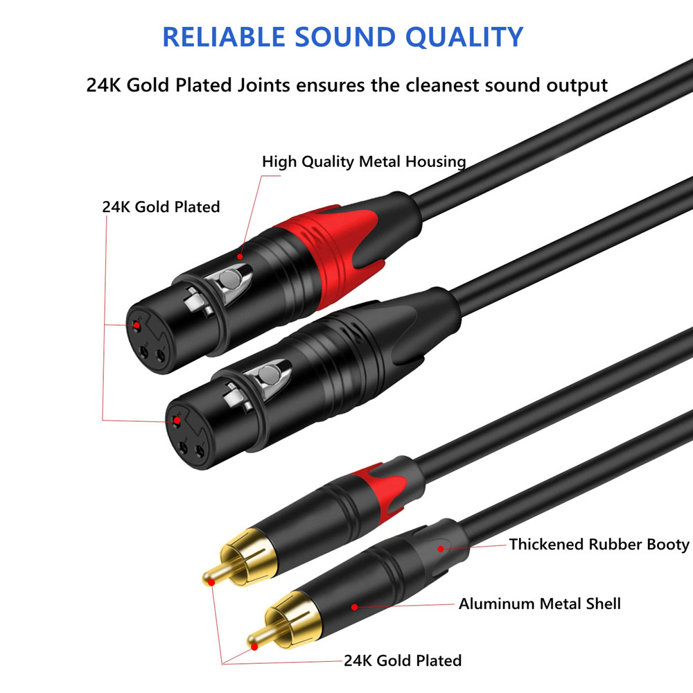 Dual Lotus 2RCA naar Dual Male - Cable Xlr Balanced recensie en prijs
