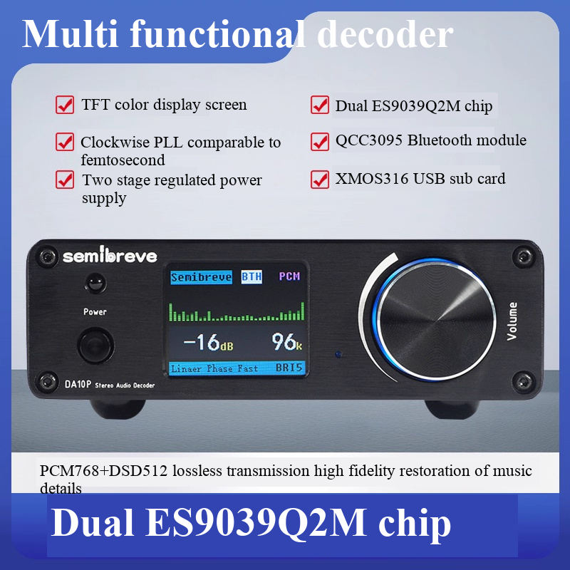 Semibreve DA10P Dual ES9039Q2M - Cable Xlr Balanced recensie en prijs